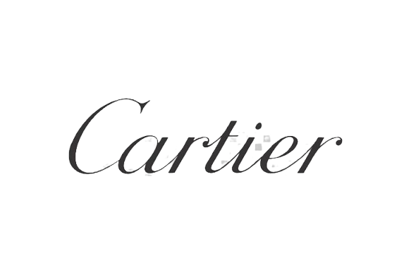 Cartier logo in elegant script font