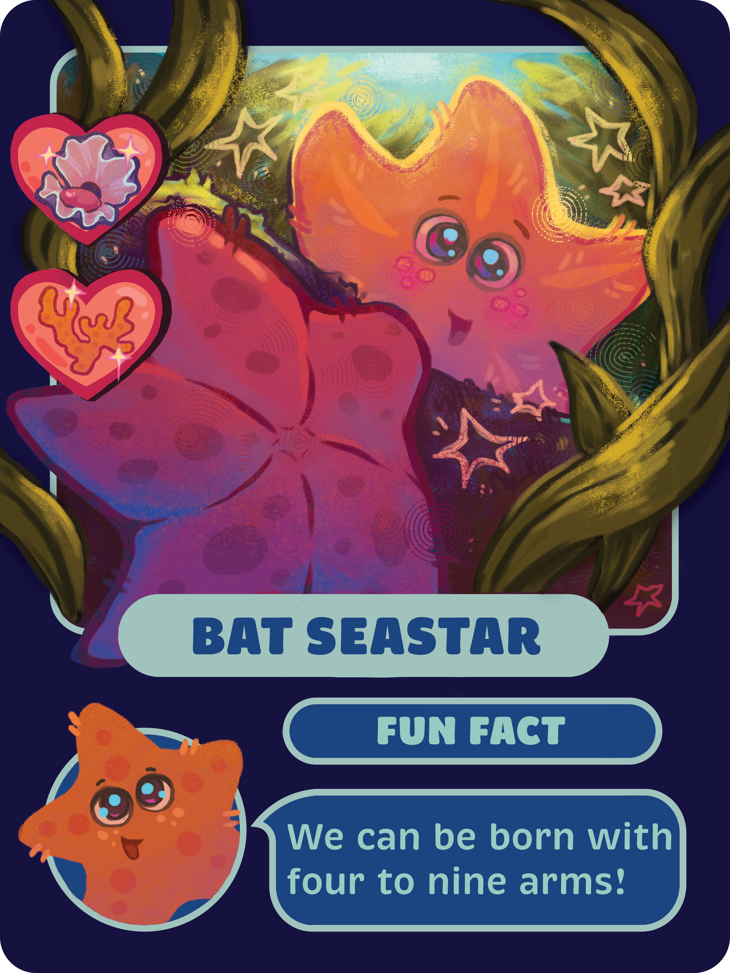 Bat Seastar Card, 2025