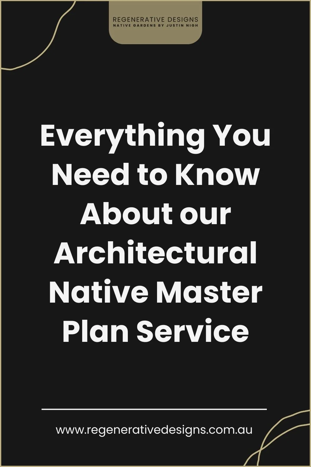 Everything You Need to Know About our Architectural Native Master Plan Service.