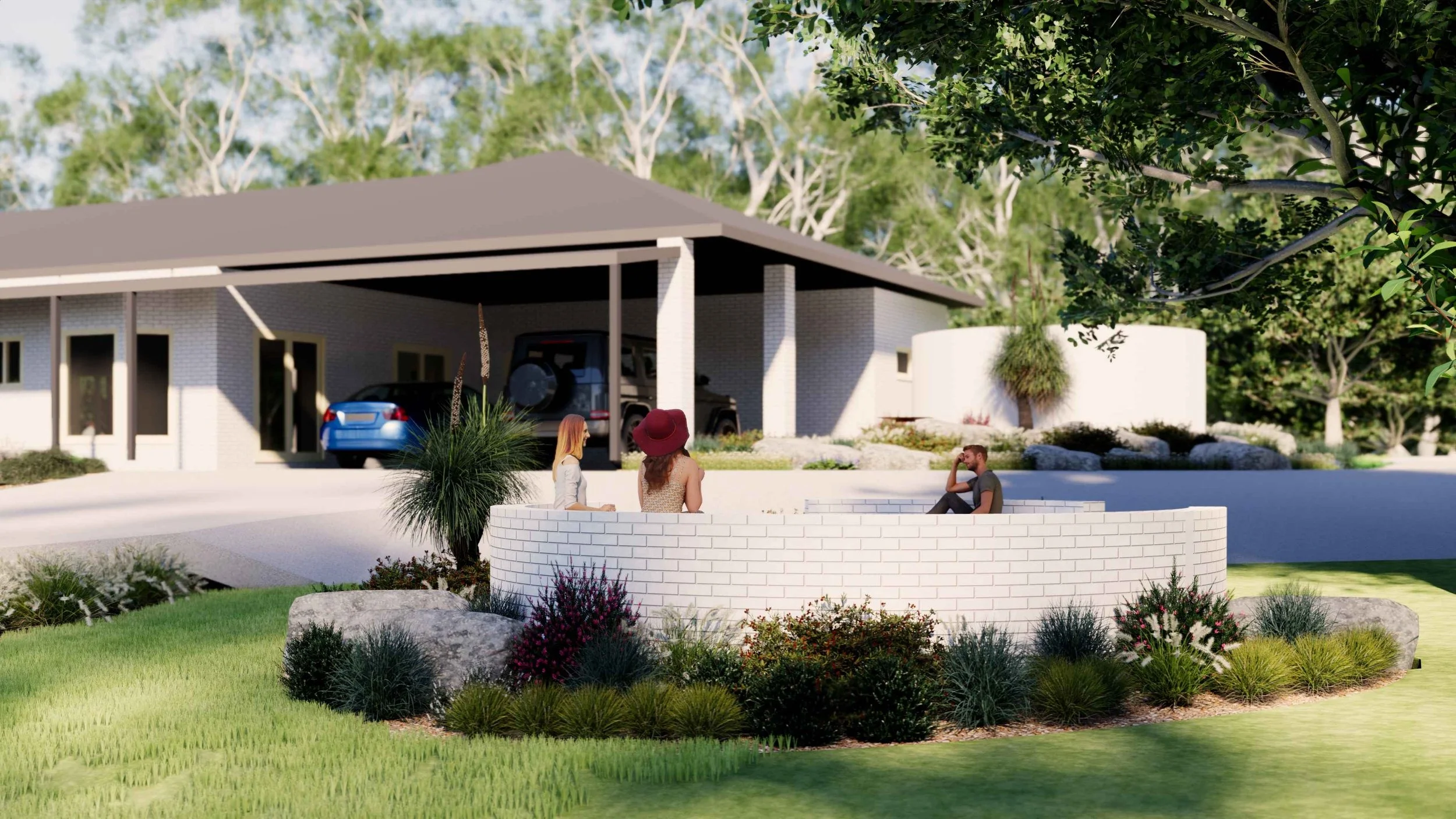 Landscape Design Mount Samson Brisbane Hinterland Native Garden Circular Sitting 3.jpg