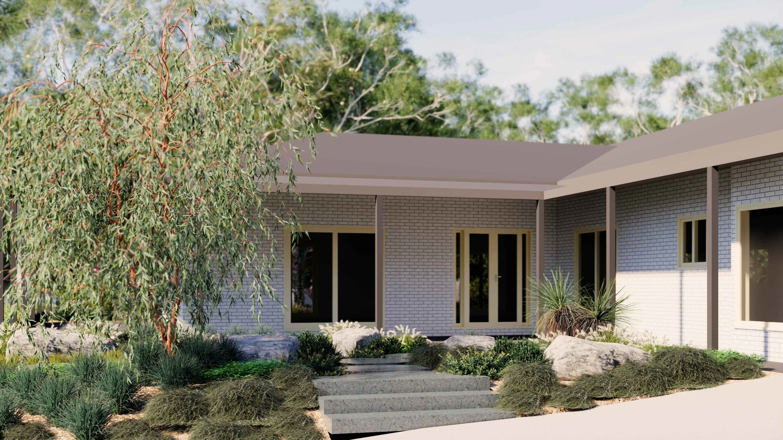 Landscape Design Mount Samson Brisbane Hinterland Native Garden Front Entry 1.jpg