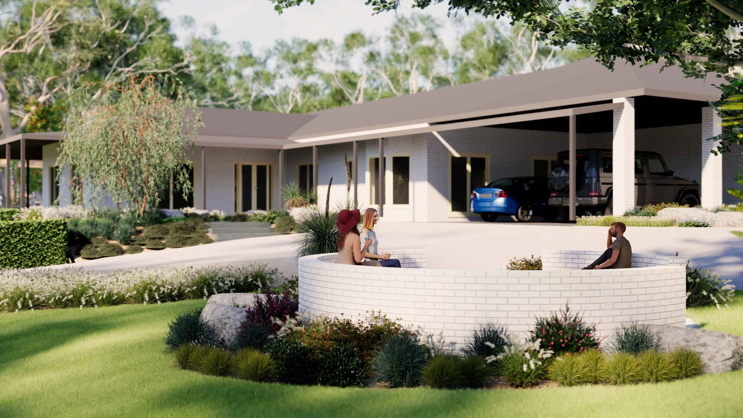 Landscape Design Mount Samson Brisbane Hinterland Native Garden Circular Sitting 1.jpg