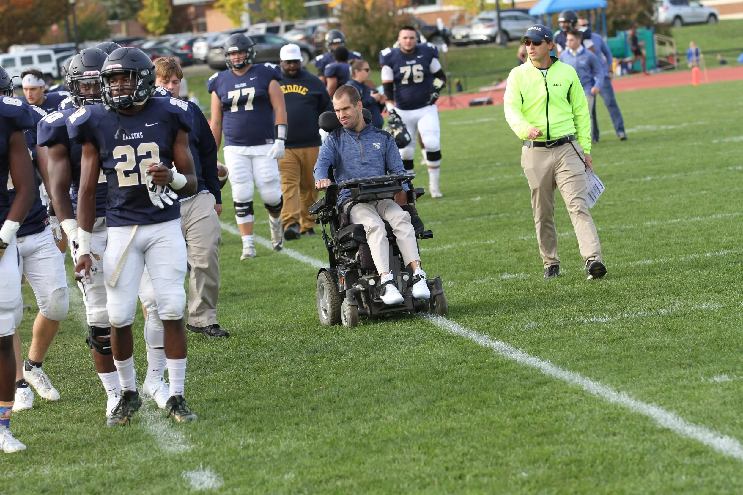 Frankie Kineavy is “The Chairleader”