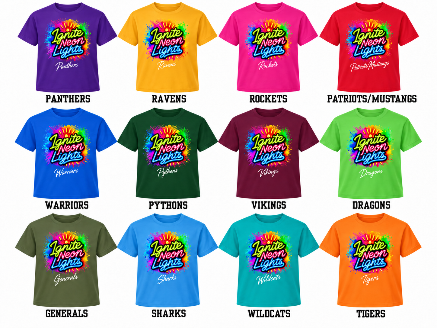 Colorful Ignite Neon Lights Team Shirt Grid.png