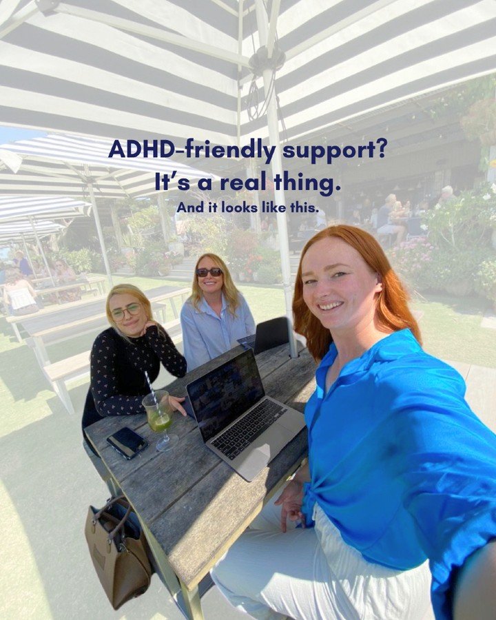 This is what ADHD support looks like:
- Friendly, reliable, enthusiastic VAs.
- All based in Australia and New Zealand.
- Working in ways that actually support how our clients' brains work.

We&rsquo;re not just ticking boxes. We&rsquo;re checking in