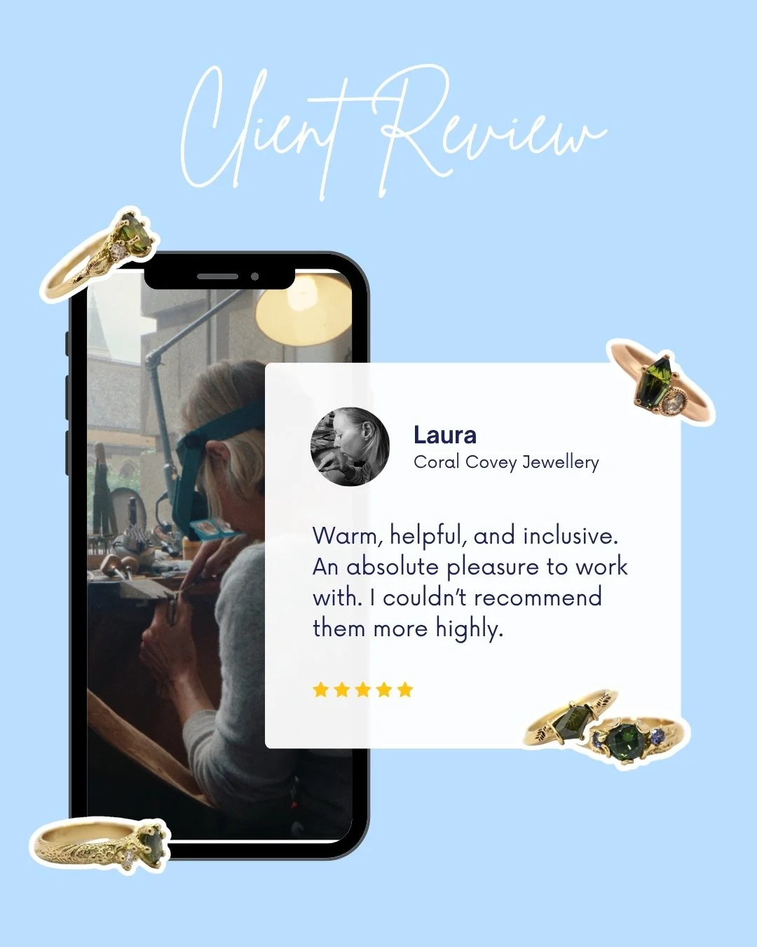 Hearing feedback like this truly makes our day.

We&rsquo;re so grateful to work with amazing clients like Laura from Coral Covey. 🐚 🩵