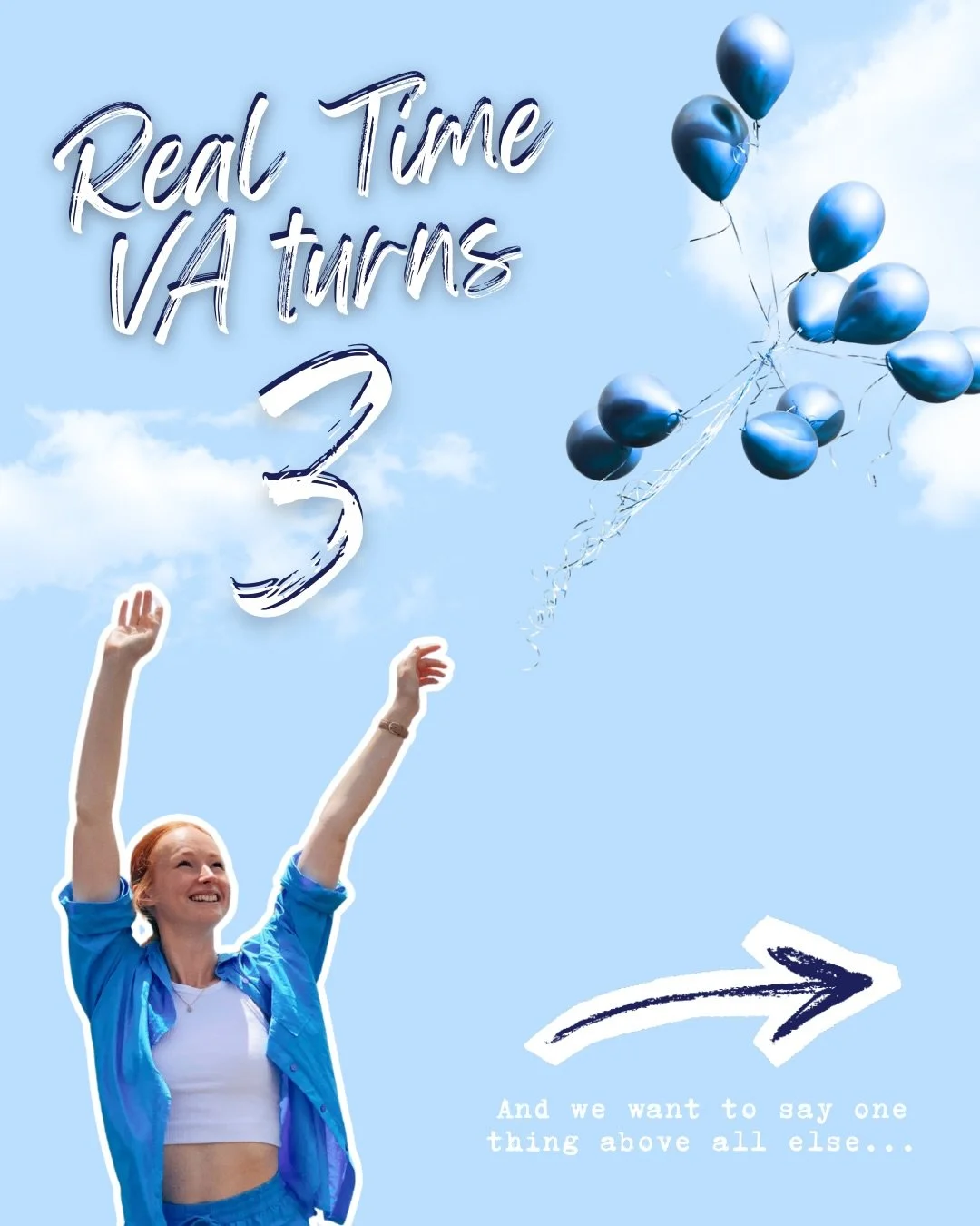 Three years of Real Time VA 🥳✨

Three years of supporting incredible businesses, building systems that actually help, and showing up in ways that feel human, not heavy.

To our clients: thank you for trusting us with your time, your work, and your v