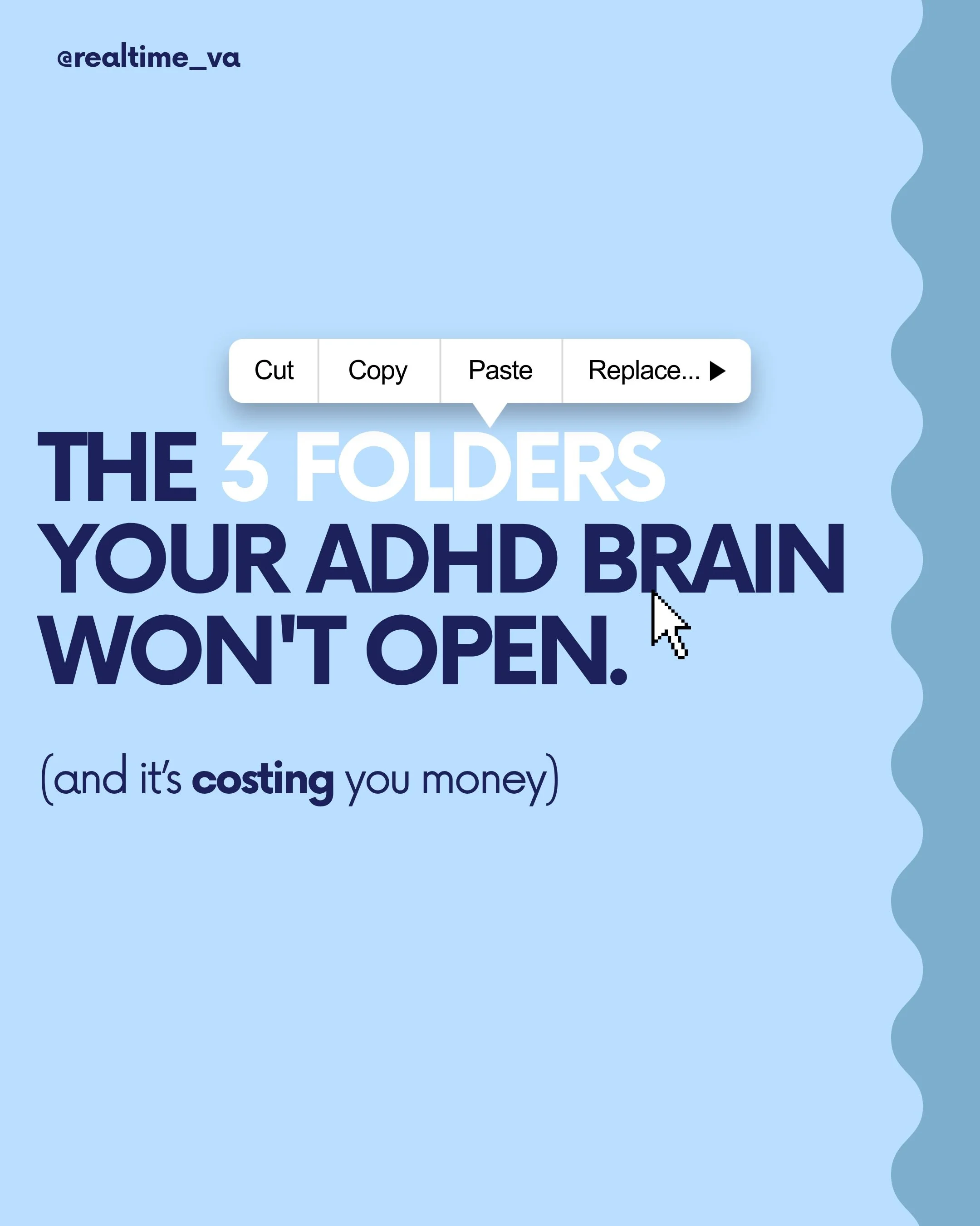 There are three things sitting in your business right now that your ADHD brain has been quietly avoiding.

And every day they stay closed? They&rsquo;re costing you. 👀

Ready to hand them over? Try Us For A Week for just $99.

Link in bio.💙

#adhds