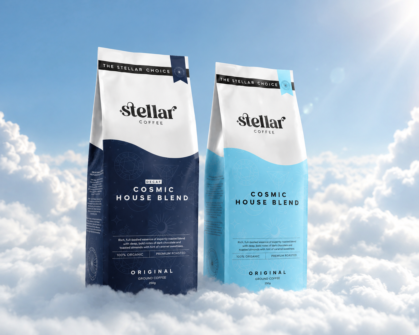 Stellar Coffee - Coffee Brand Identity and Packaging Design