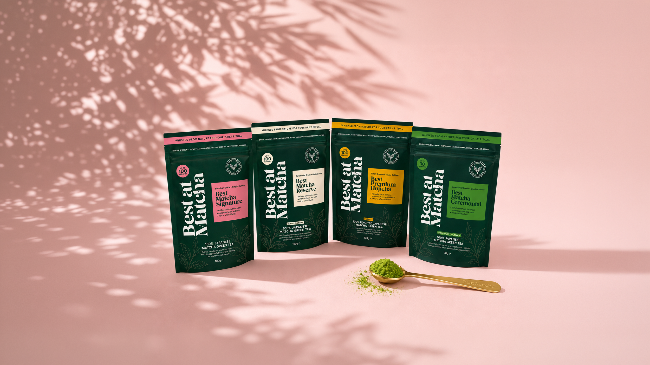 Best at Matcha - Premium Matcha Brand Identity & Packaging Design