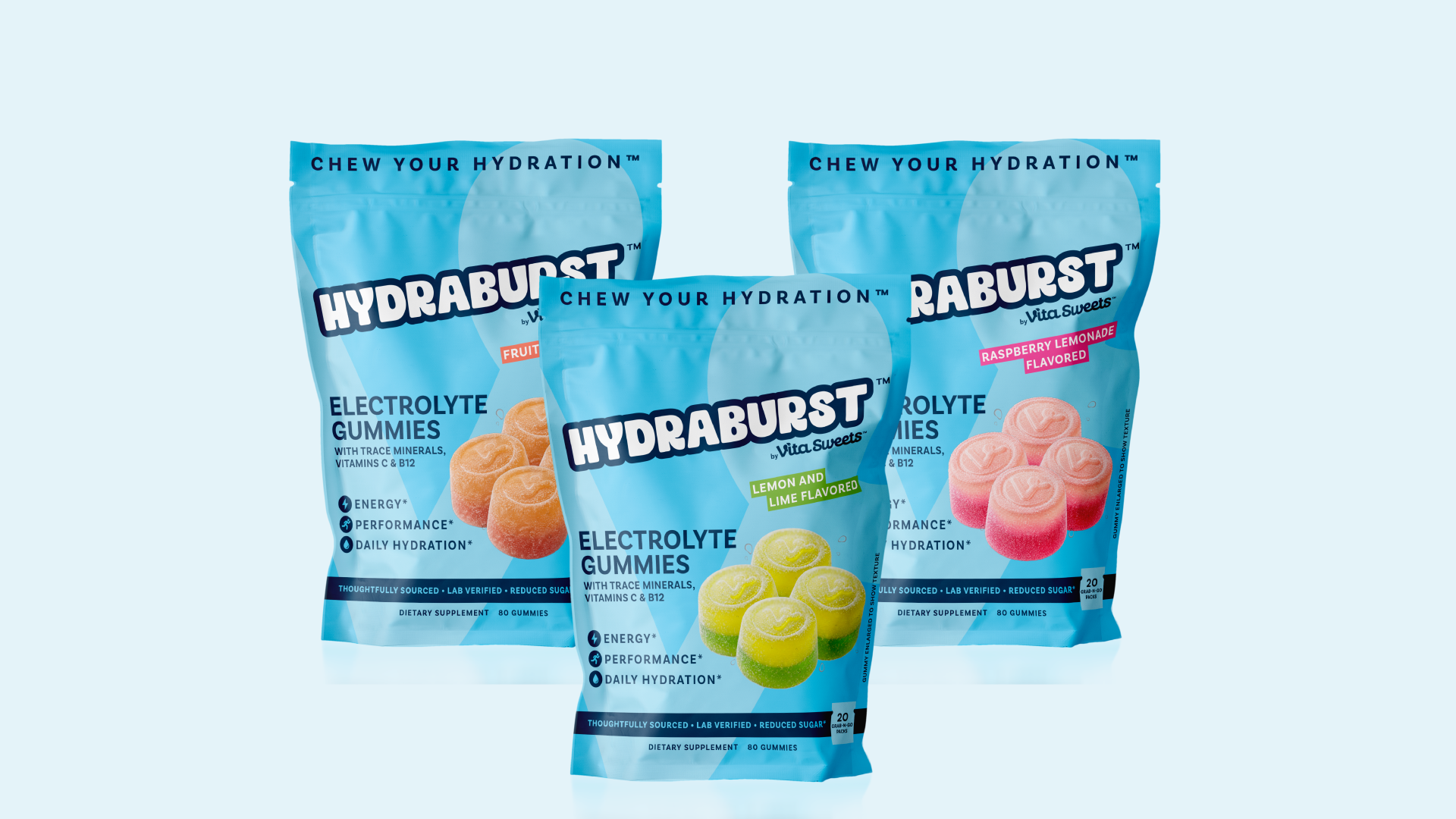 VitaSweets - Vitamin Gummy Brand Identity & Packaging Design
