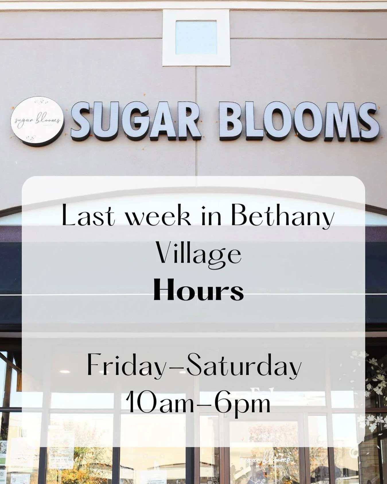 Our last two days at @bethanyvillage before the move! Come say hi, enjoy a cookie, cupcake or cheesecake.

All customers with confirmed orders in June-July will be reached out via email/phone for pick up/delivery arrangement.

We hope to see you this