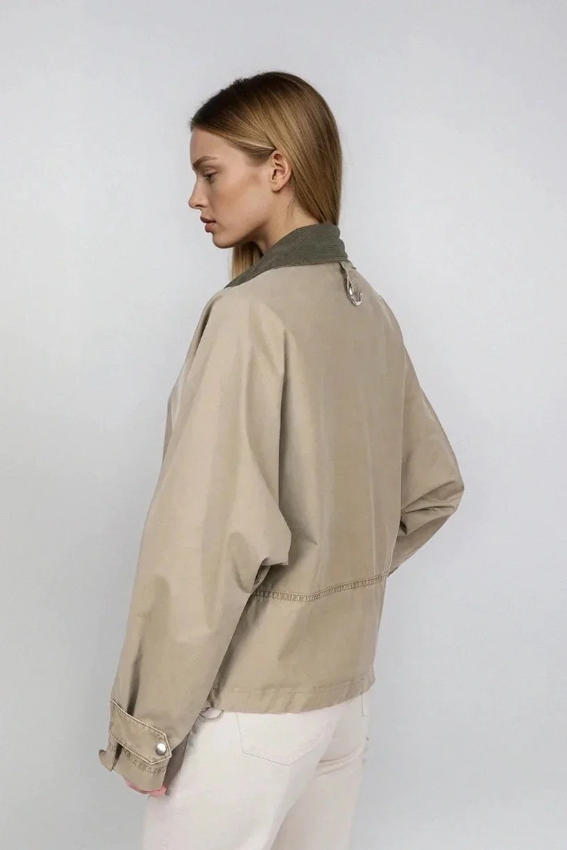 Blonde Jacke Indal C in Dark Khaki