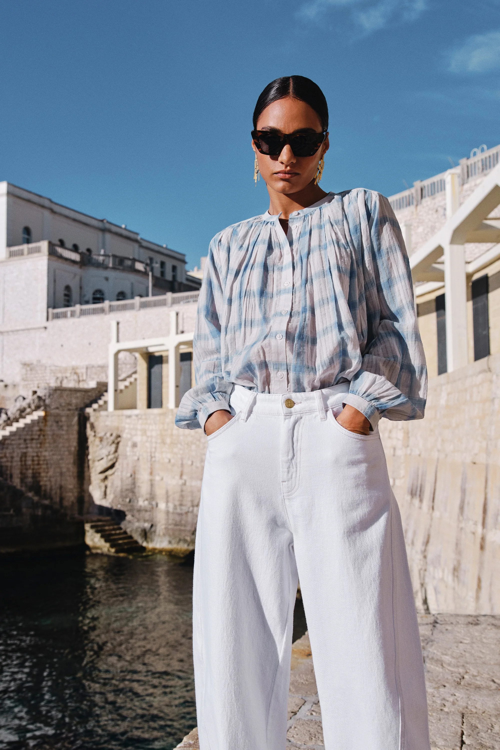 By Bar Bluse Nyka Check