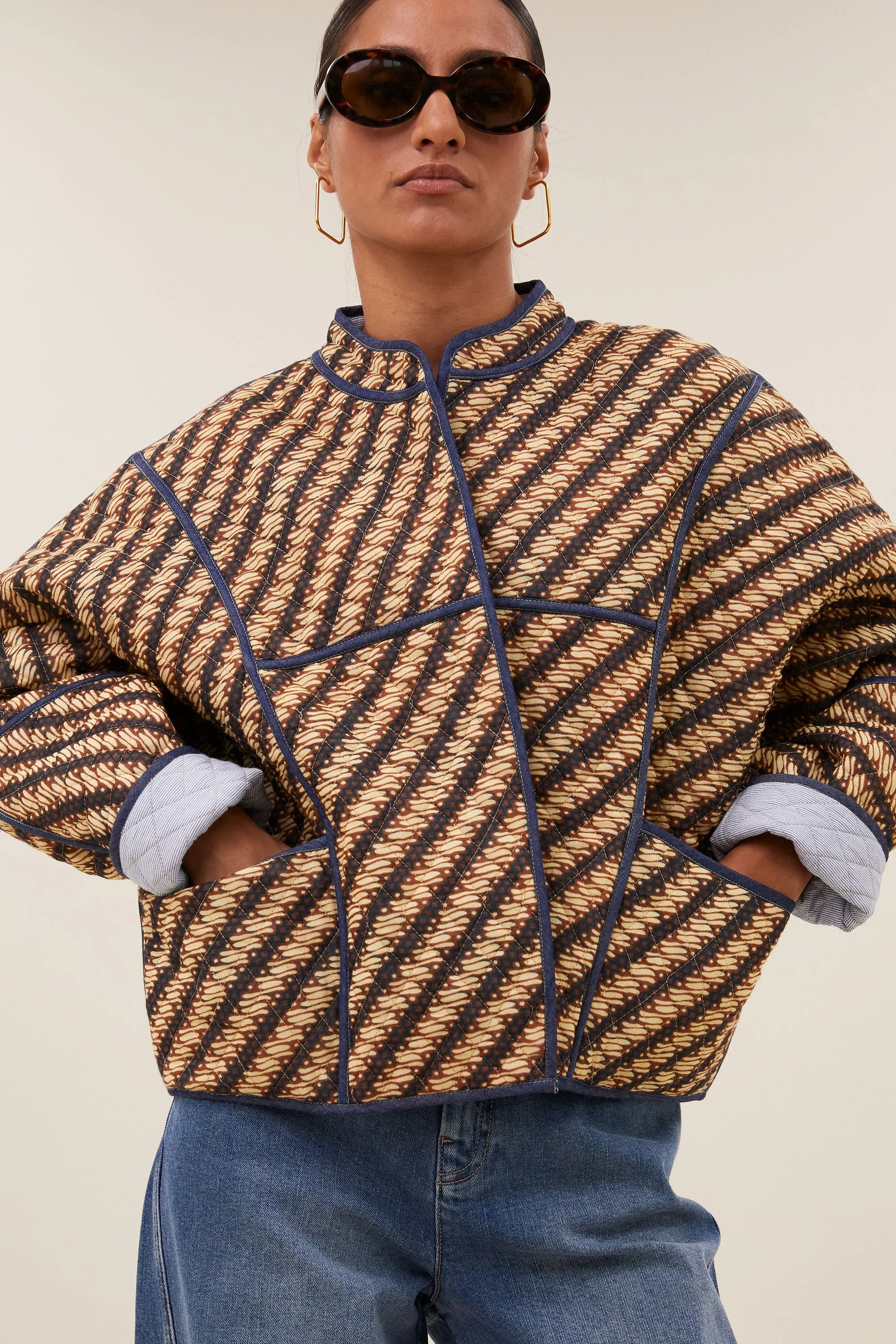 By Bar Wendejacke Blossom in Manilla Print