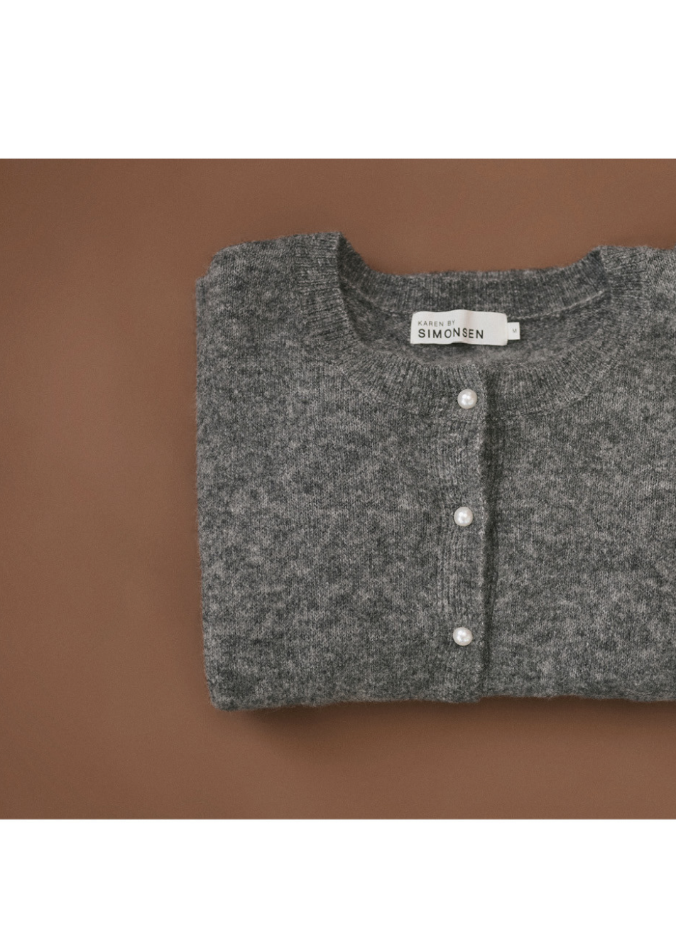 Karen by Simonsen Cardigan Noabelle in Grey Melange