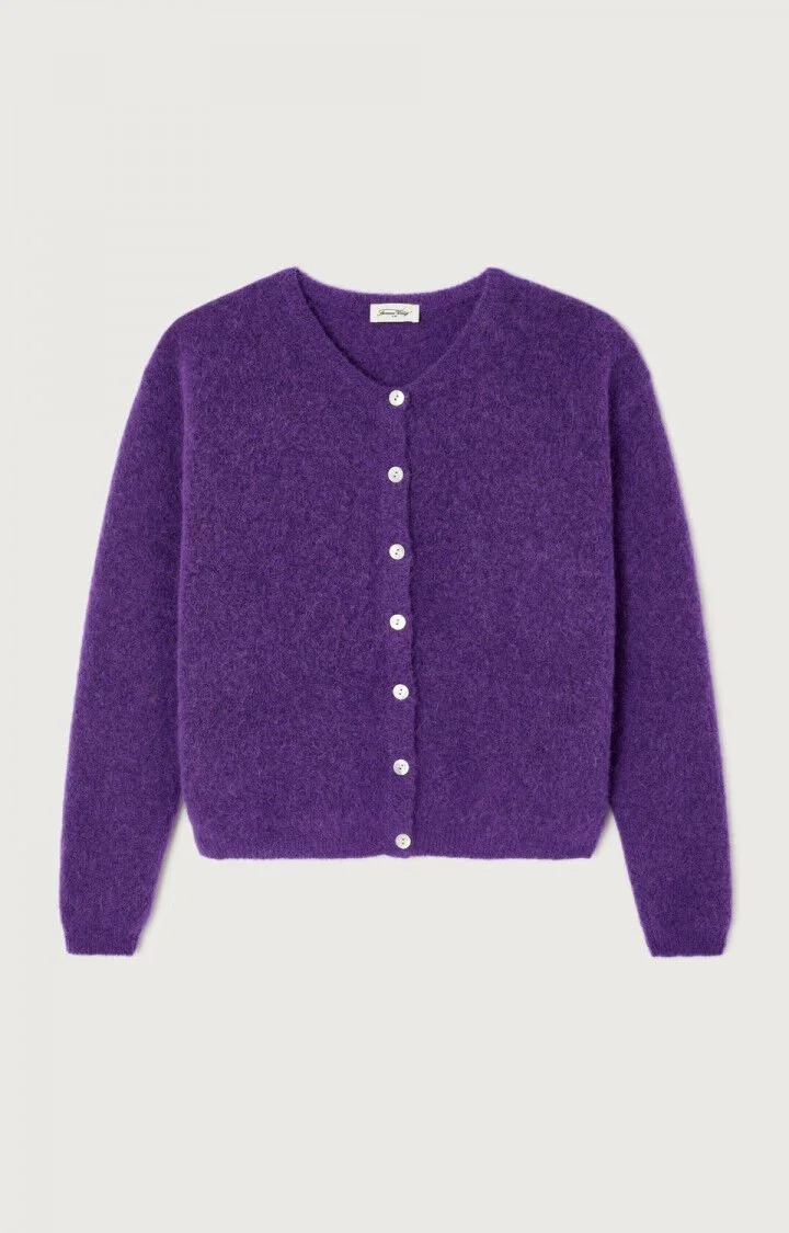 American Vintage Cardigan Vitow in Cosmo Lilac