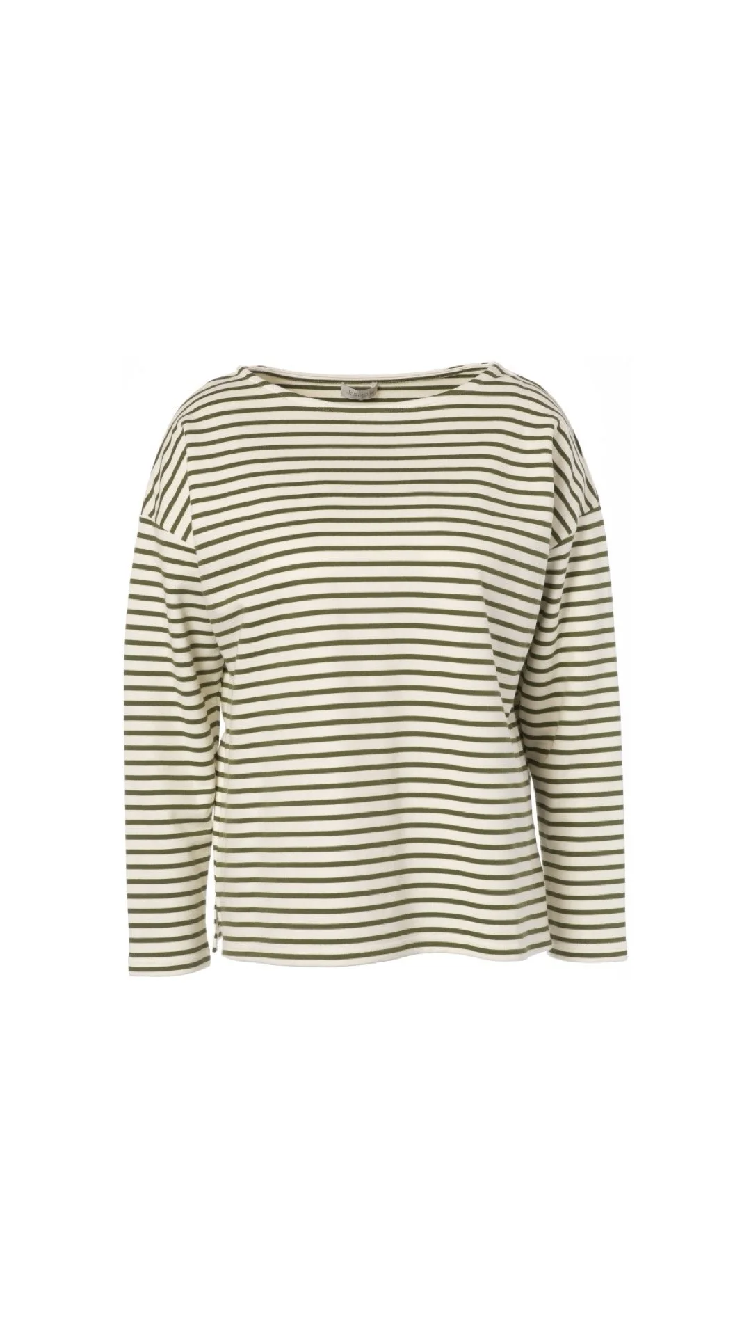 JC Sophie Shirt Lola in Green / Off White Striped