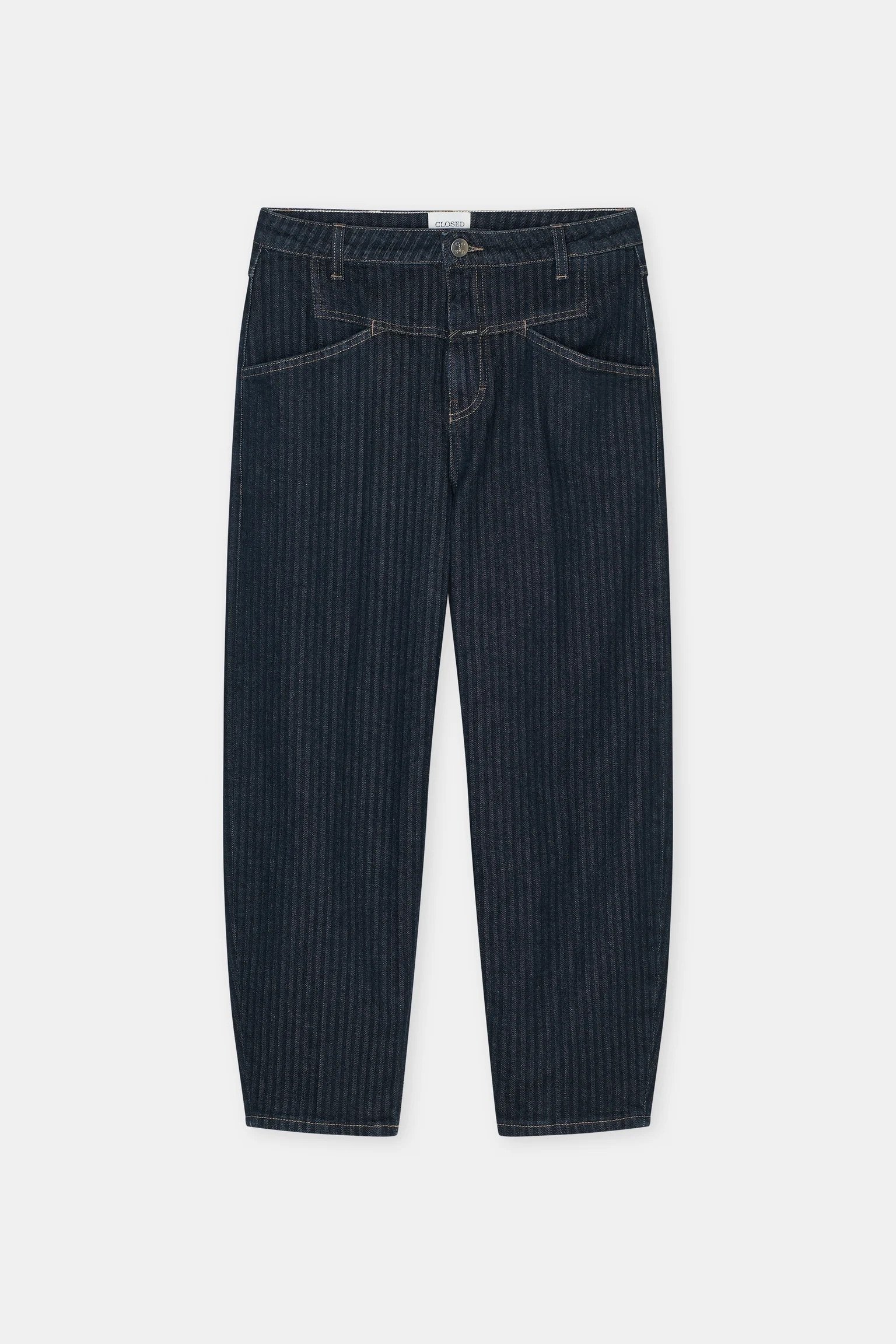 Closed Jeans Stover-X in Striped Blue Denim