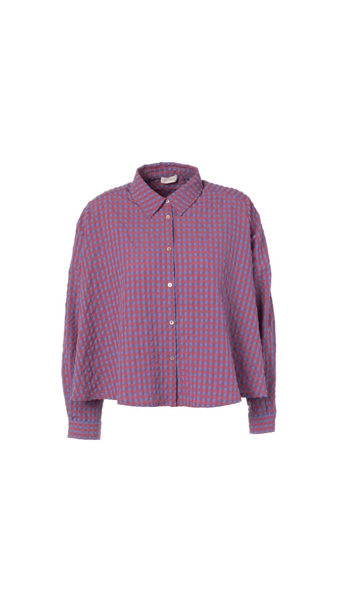 JC Sophie Bluse Lana in Pink / Light Blue Check