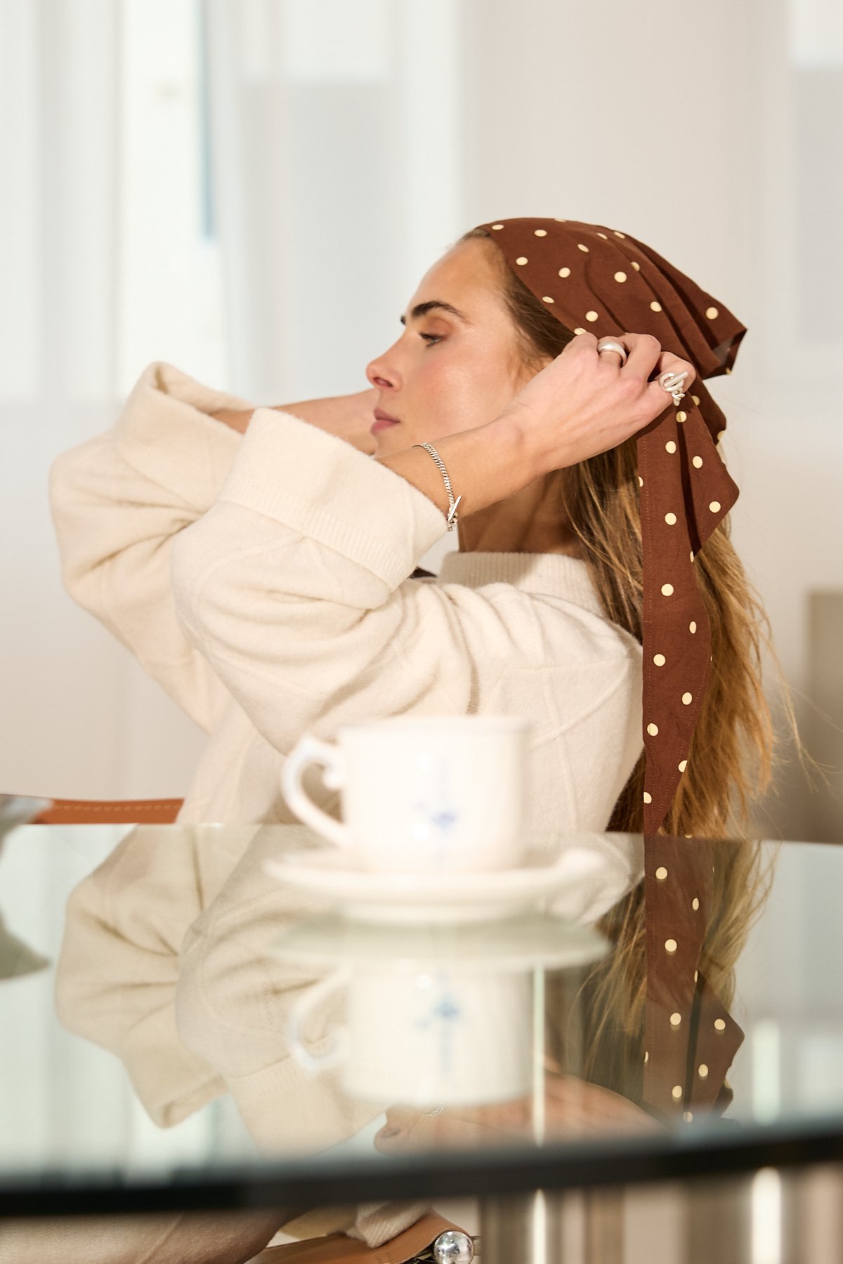 Nevi Scarf Cocoa Dust Polkadot 10050780490010_90 .jpg