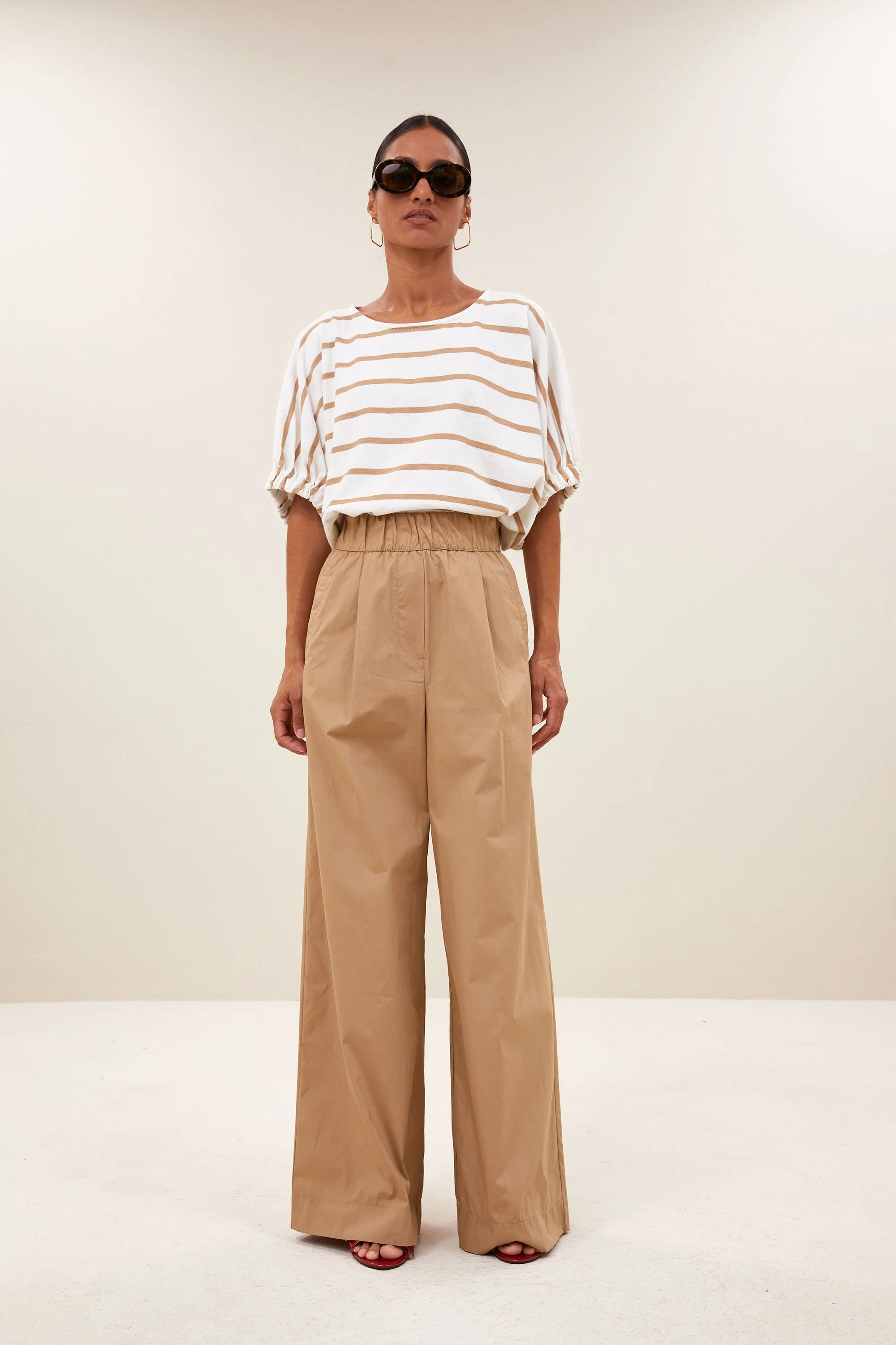 By Bar Shirt Merle in Desert / White Striped