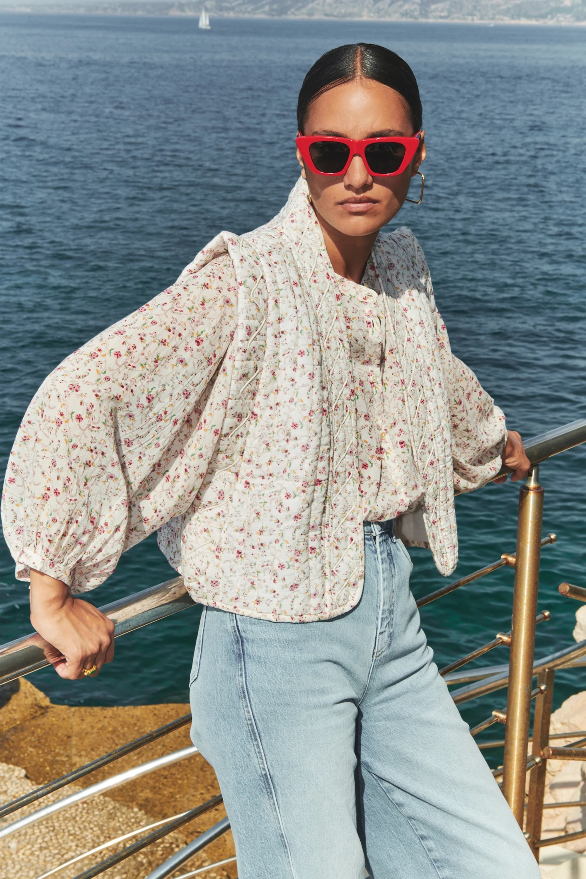By Bar Weste Isla in Little Flower Print