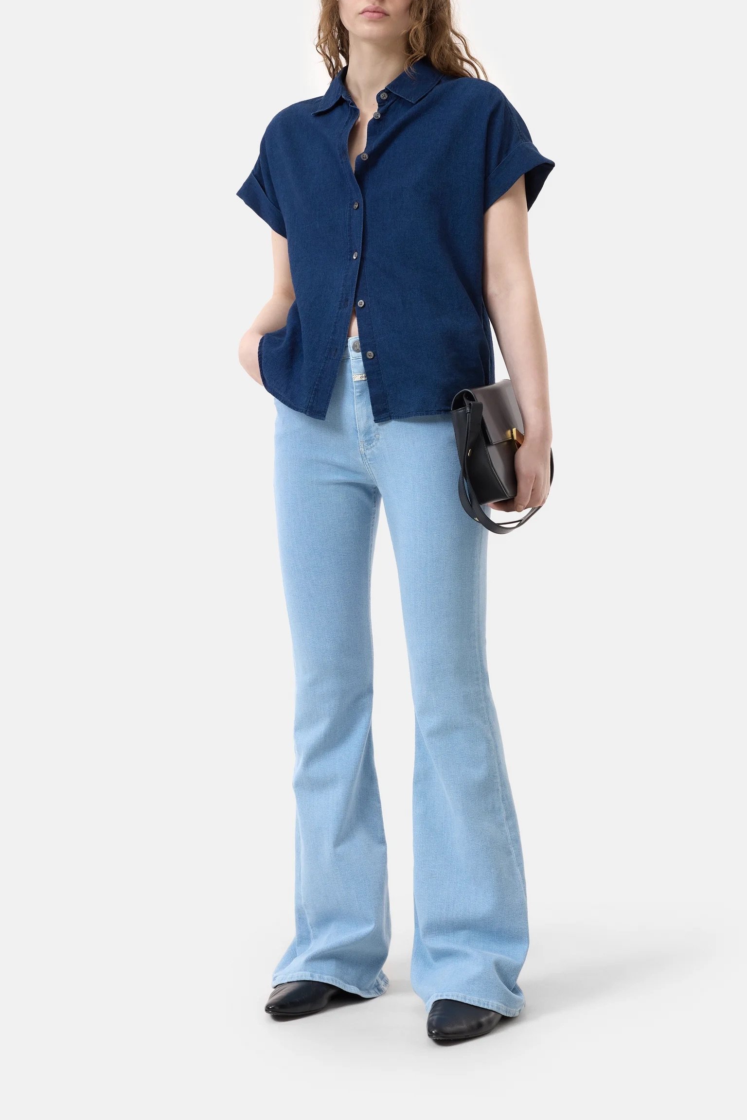 Closed Bluse aus weichem Denim