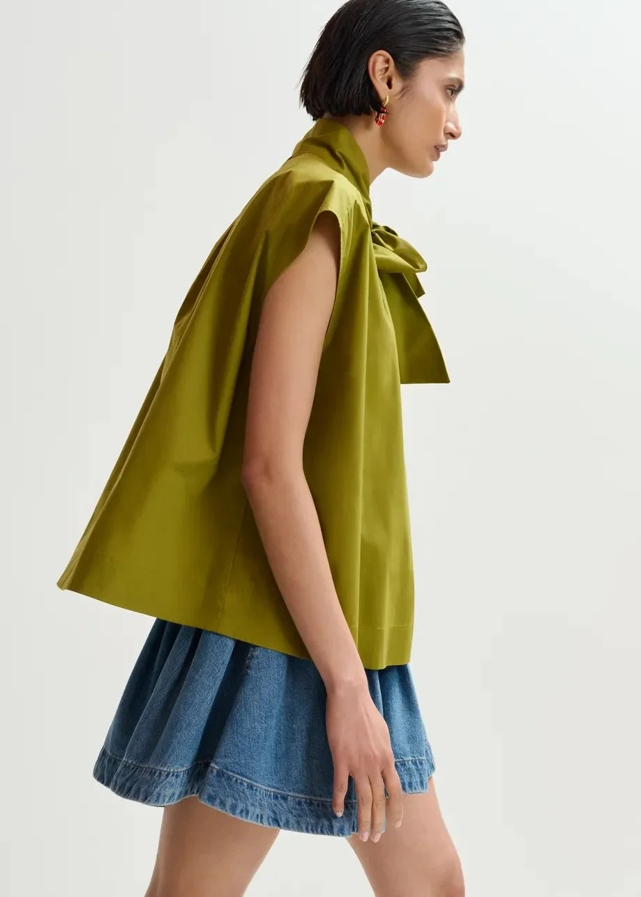 Essentiel Bluse in Avocado Green