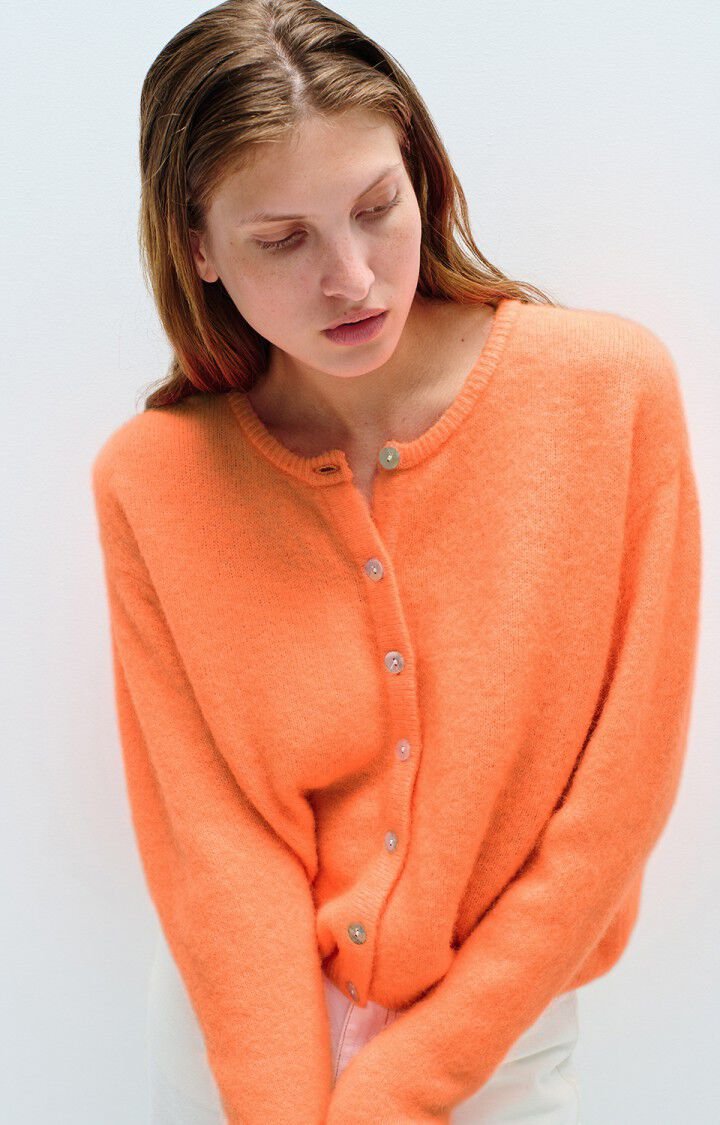 American Vintage Cardigan Vitow in Orange