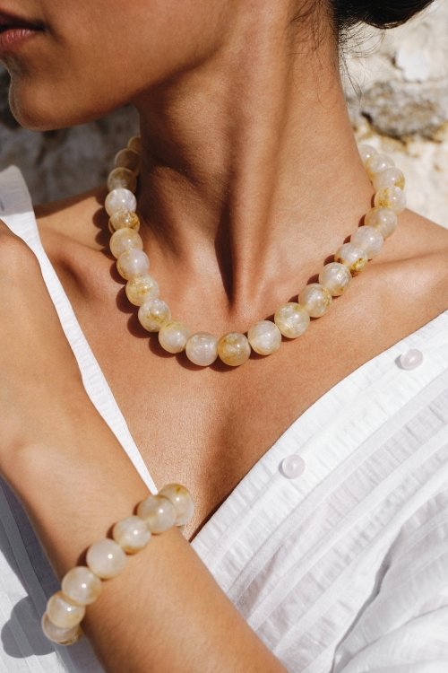 By Bar Armband Micky in Ivory