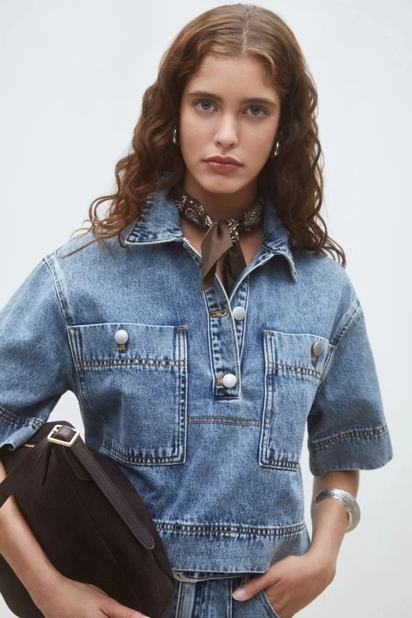 Suncoo Denim Bluse