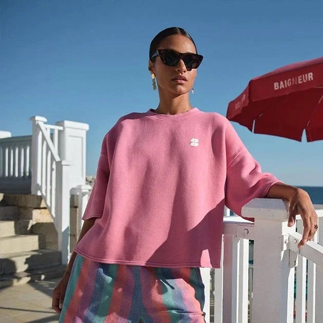 By Bar Sweatshirt Willow in Dusty Pink