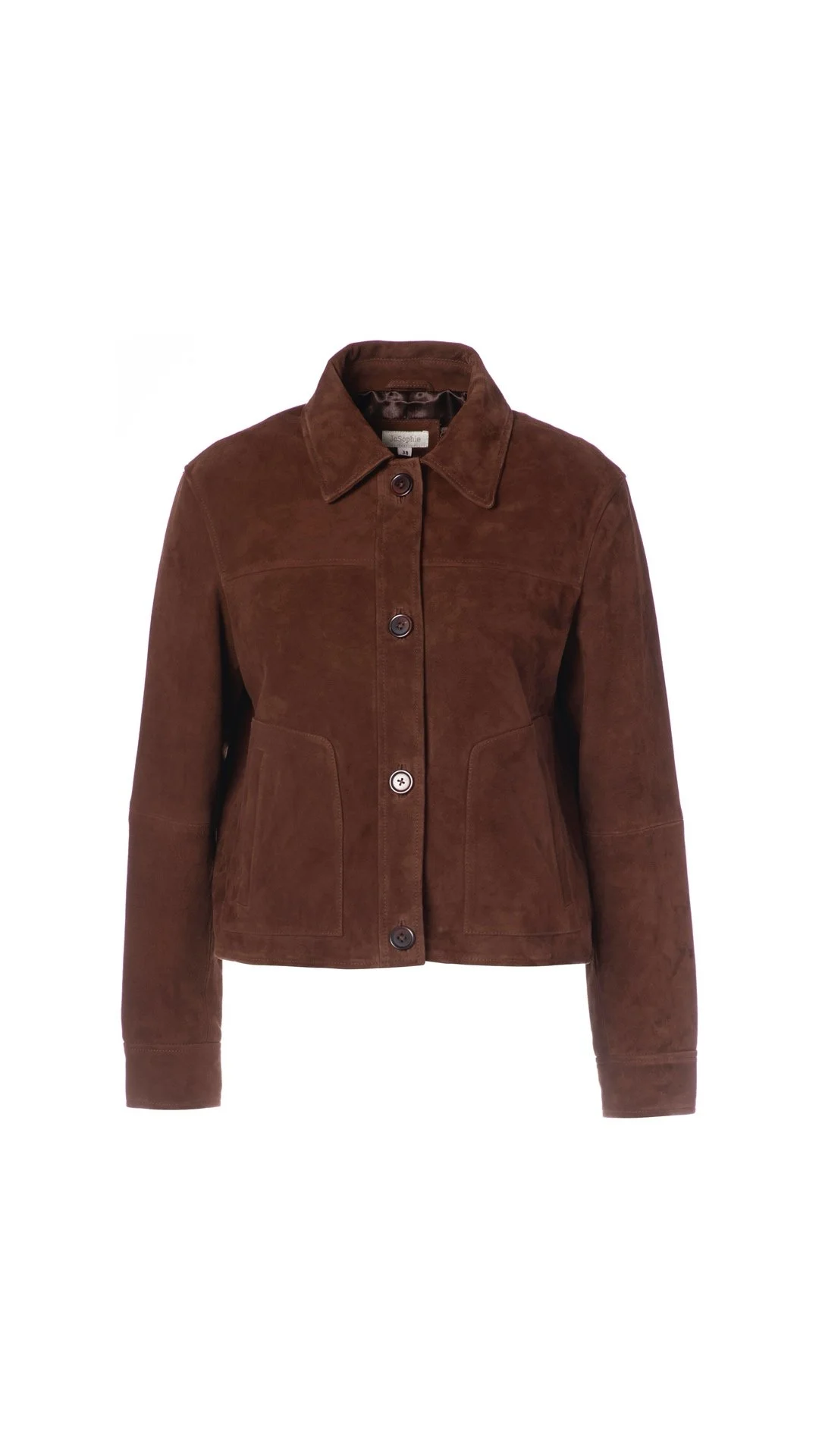 JC Sophie Lederjacke Livorno in Maroon