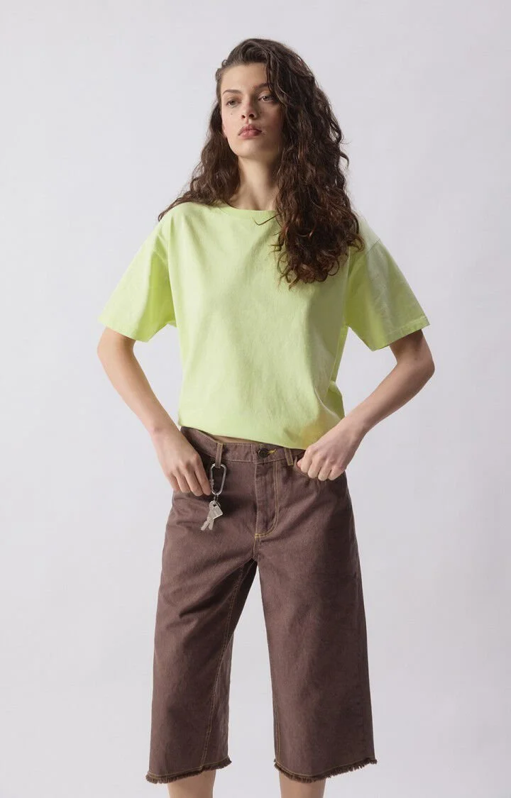 American Vintage Shirt Fizvalley in Limelight Fluo