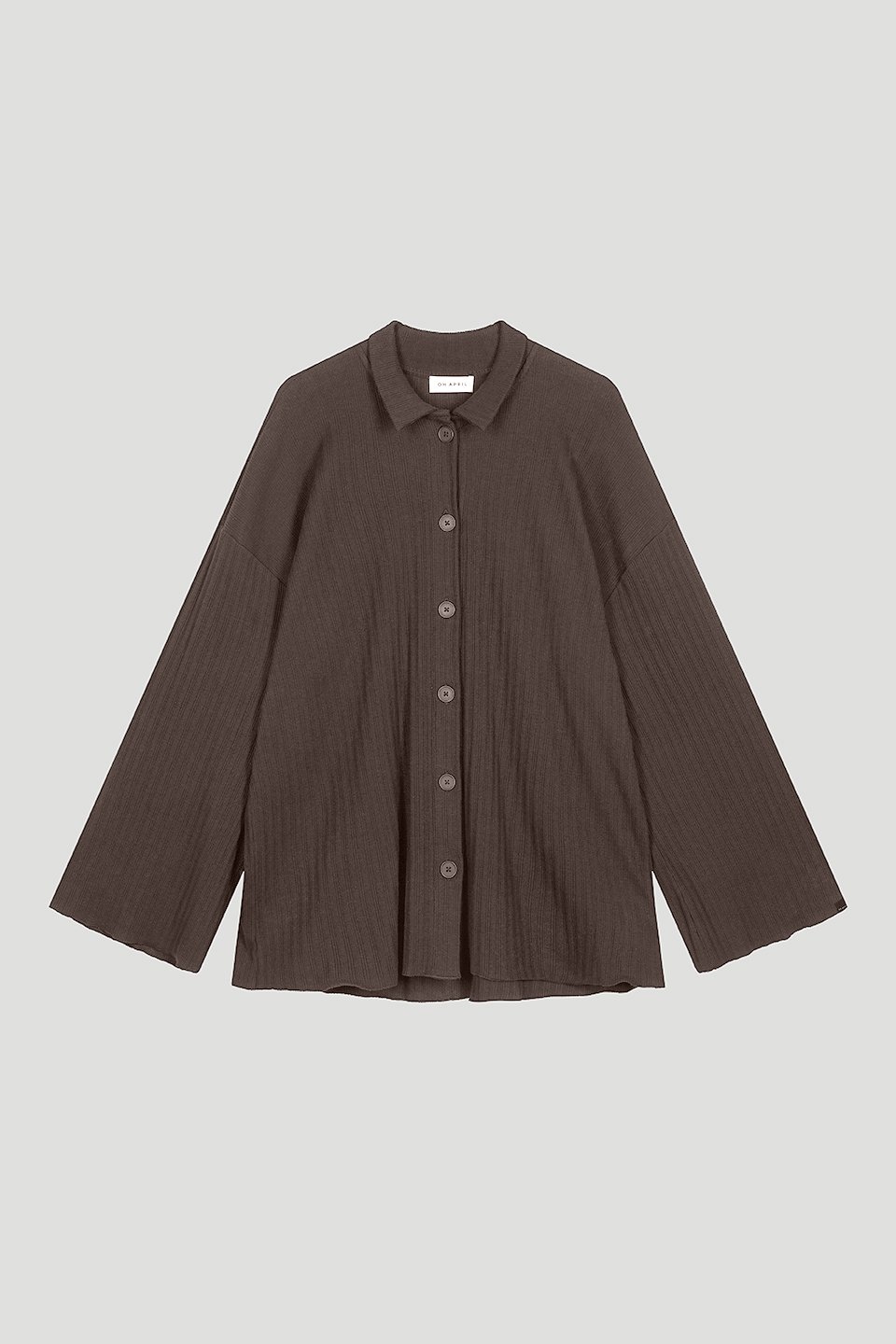Oh April Bluse Fleur in Hot Fudge Brown