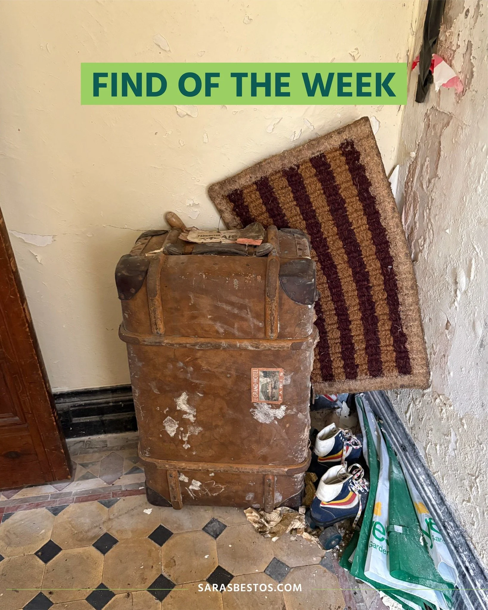 Find of the week: an old suitcase tucked behind a boxed-in area on site. 🧳

Time-capsule moments are one perk of careful strip-out&mdash;but safety comes first.

How we handle &ldquo;treasures&rdquo;:
&bull; Pause works and secure the area
&bull; Ch