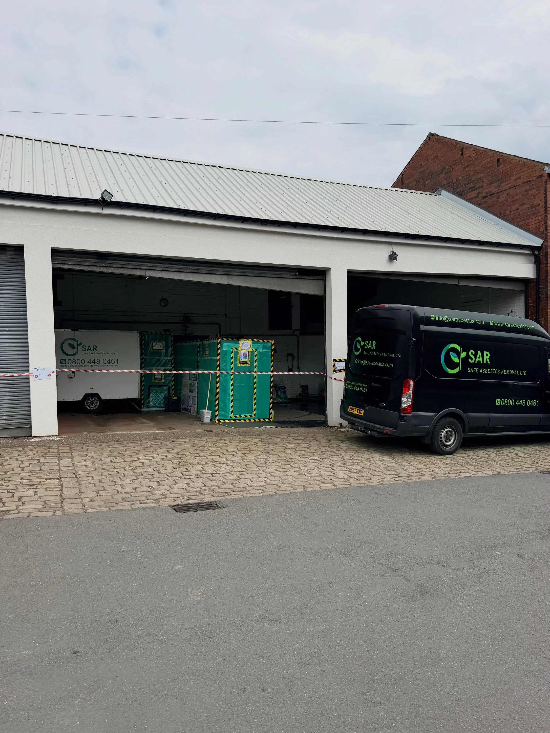 Site visit in Rochdale today, where our team has been preparing the site for the safe removal and disposal of asbestos insulation board (AIB) ceiling tiles within a commercial unit.

Our experienced team ensures all works are carried out safely, effi