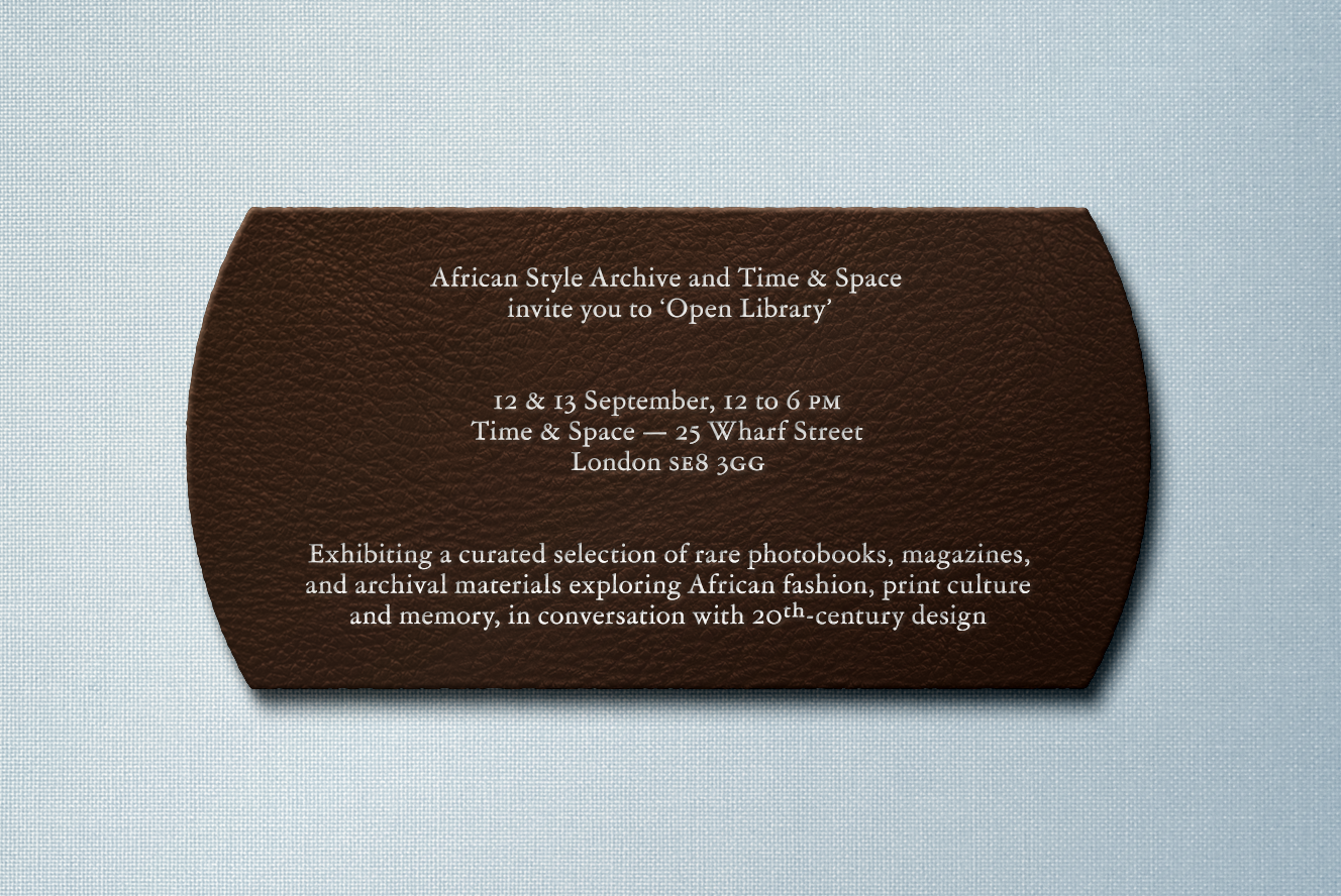 AFRICAN STYLE ARCHIVE x time &amp; space: Open Library