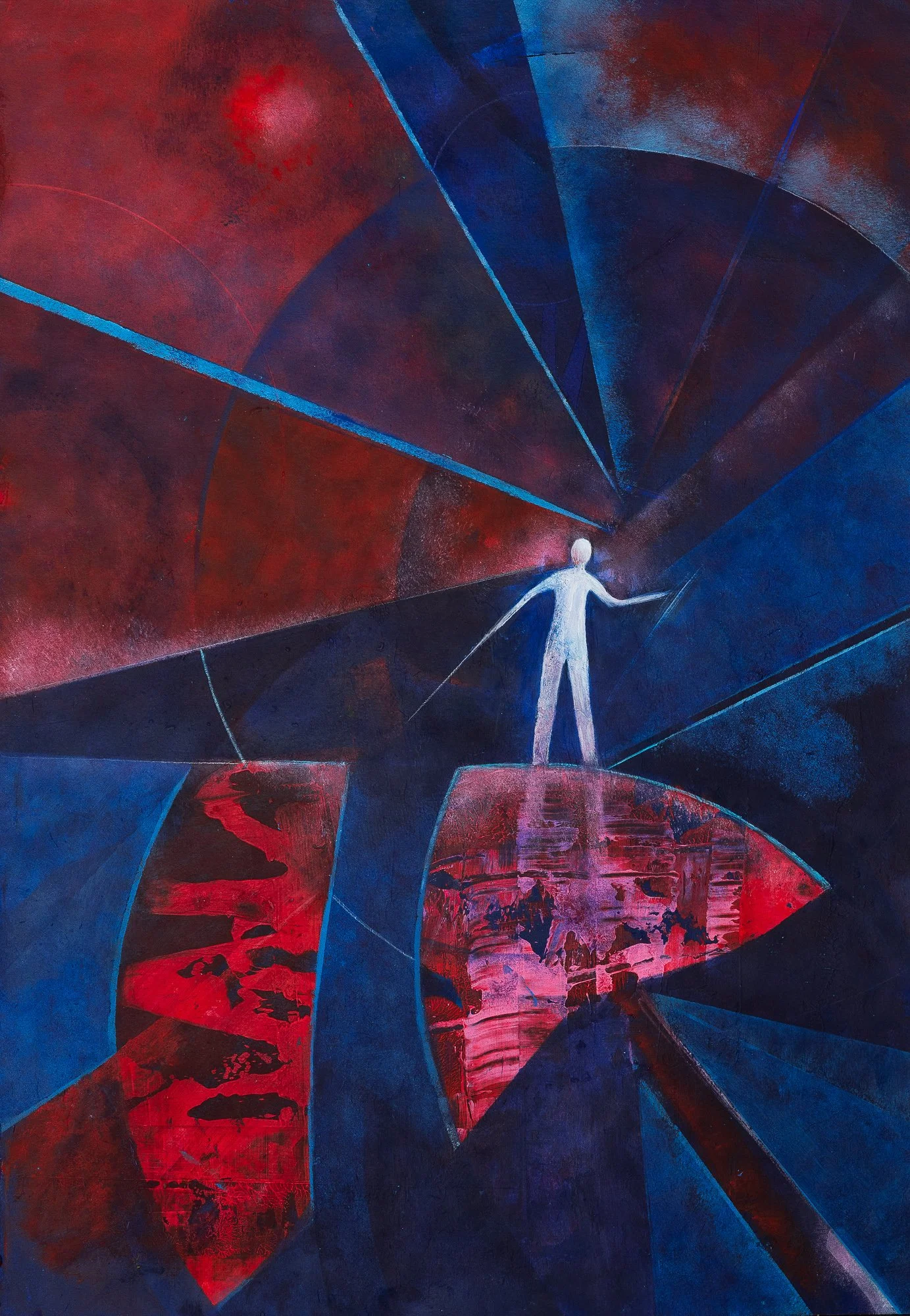 Blue-red Promenade, Monika Mendat