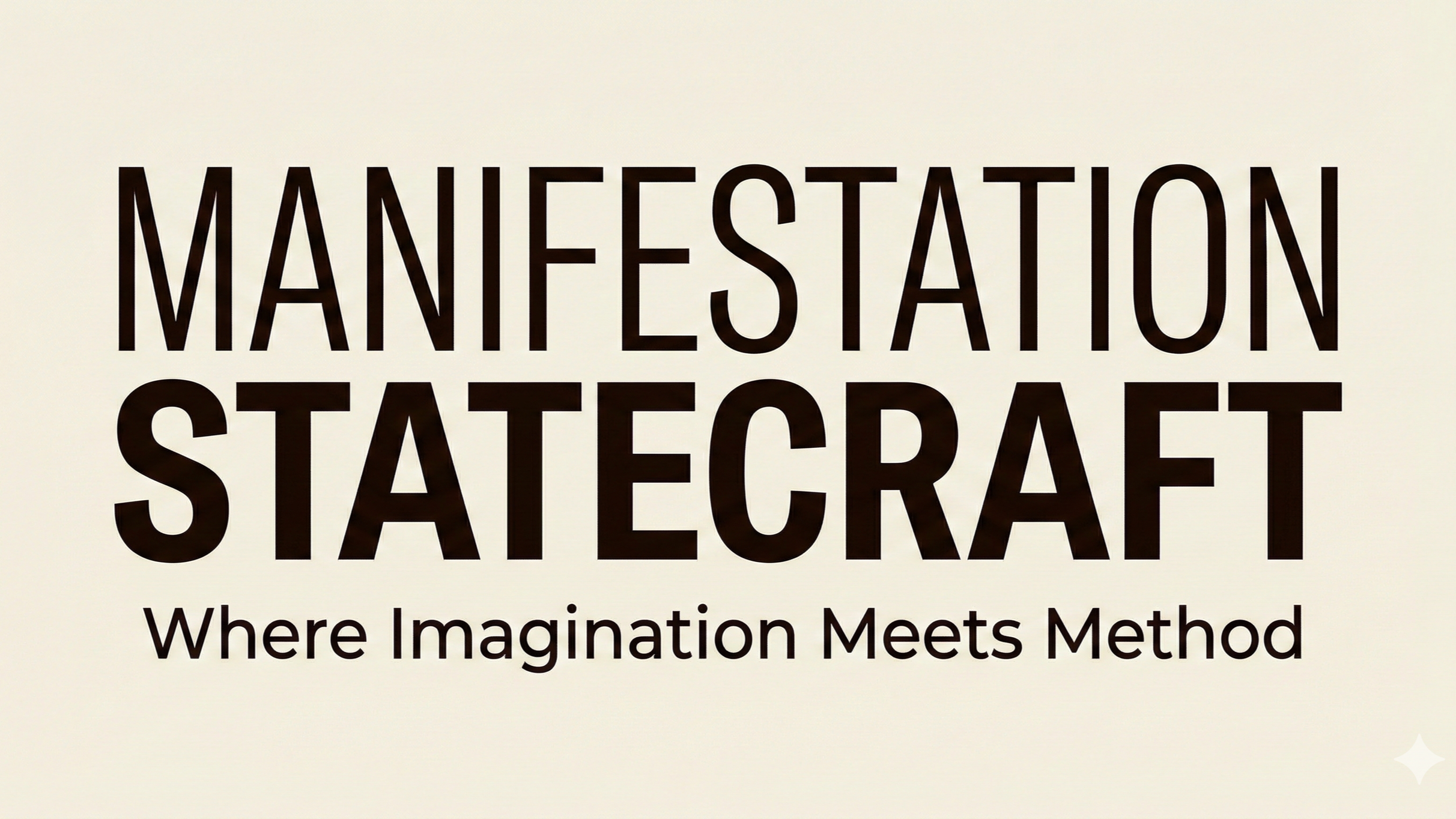 Manifestation Statecraft Course