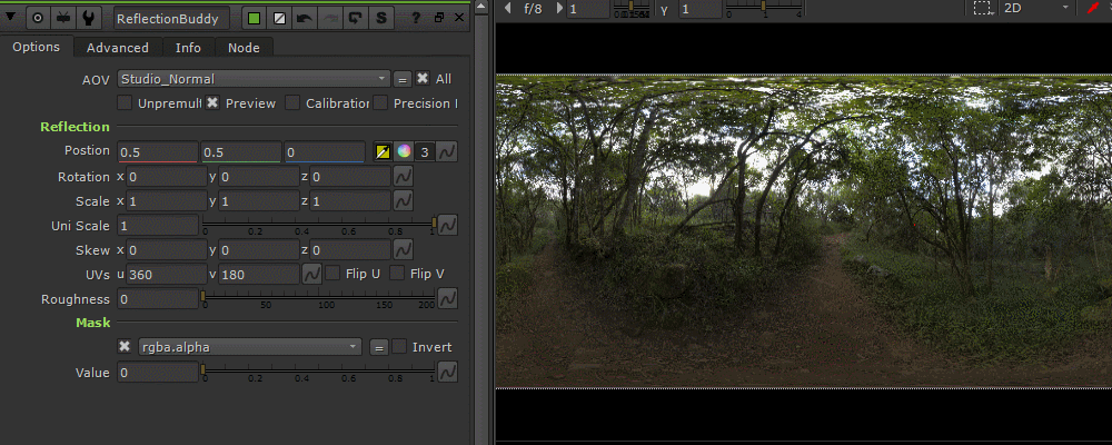 complex mask preview