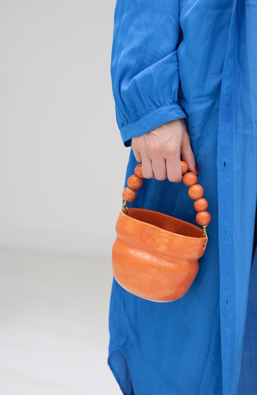 Stoneware (1240°) orange glaze 2022