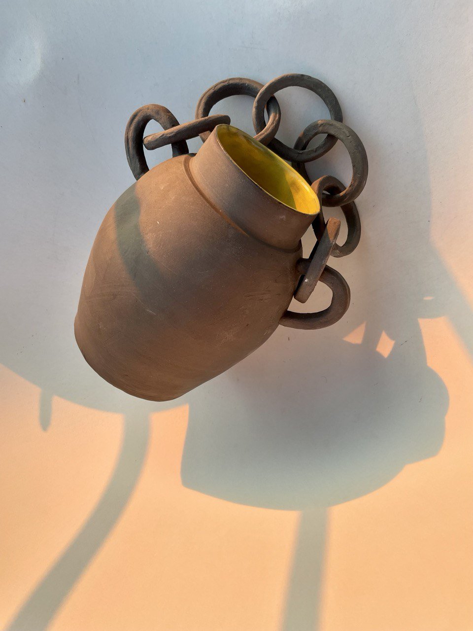 Stoneware (1240°) with yellow glaze 2022