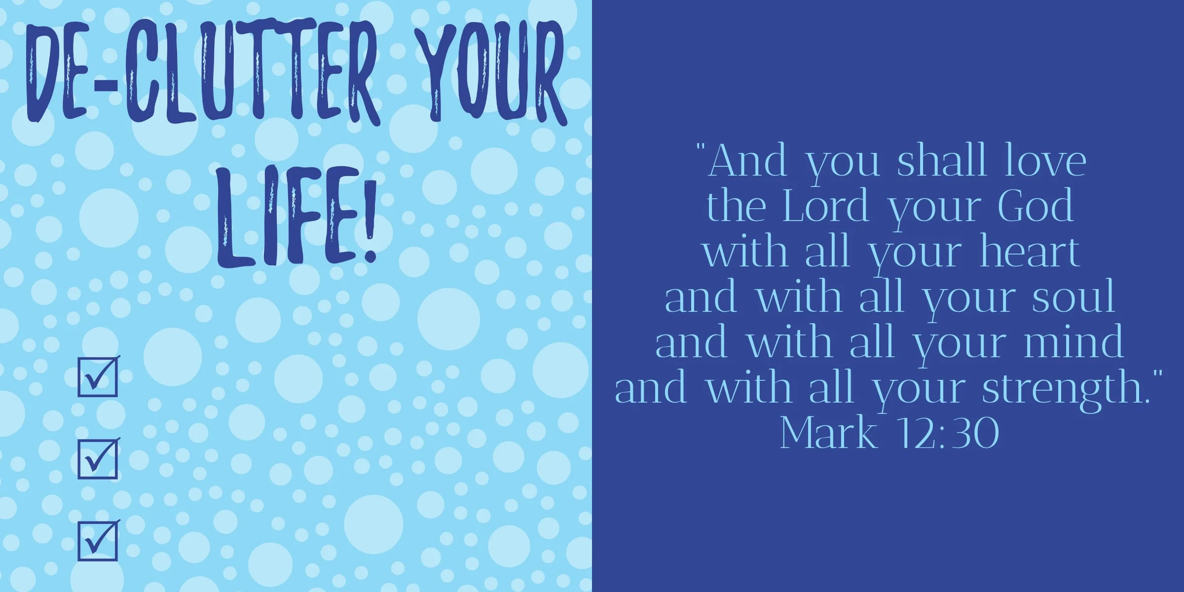 Spiritual Decluttering