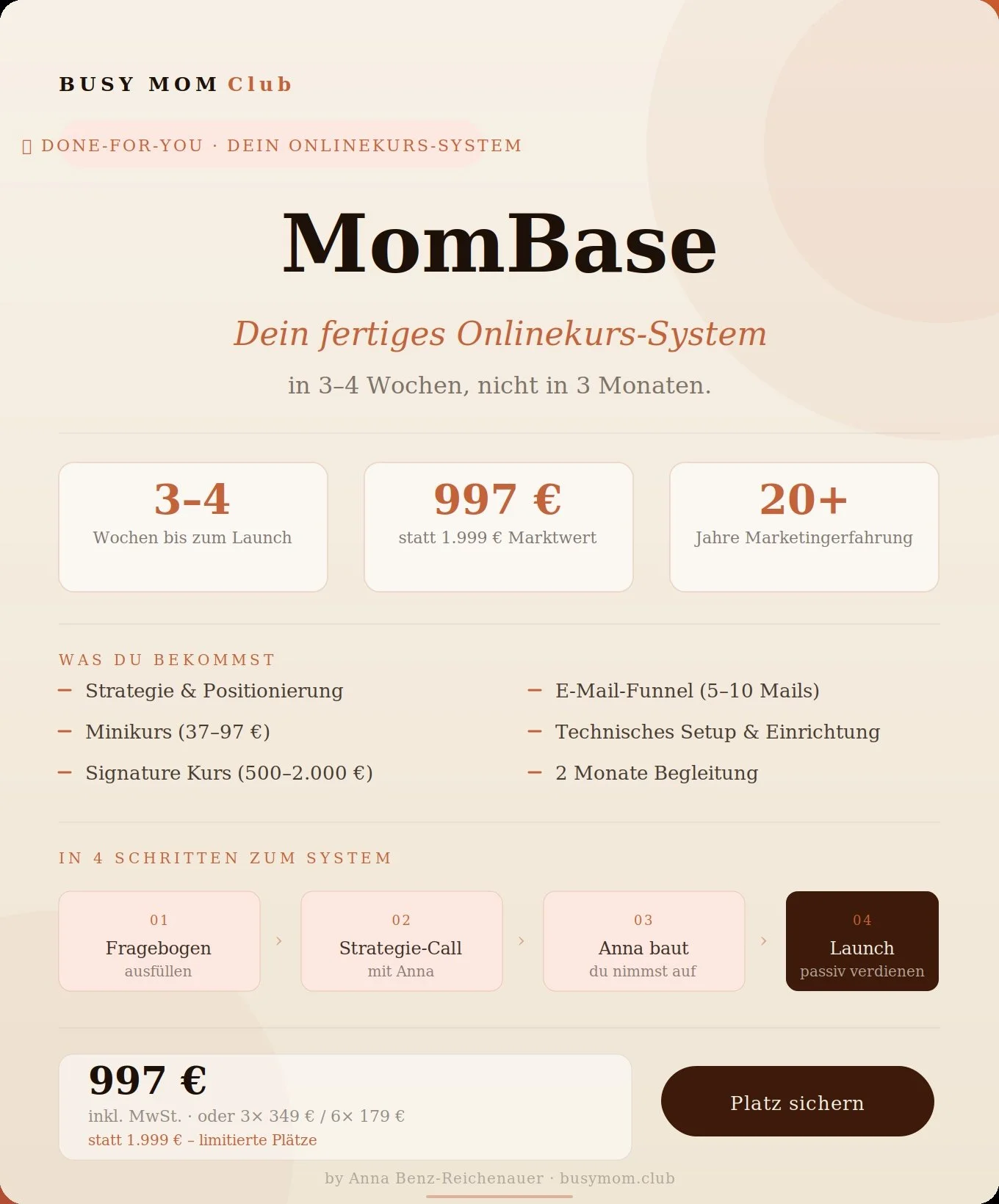 MomBase - Dein Online-Kurs System
