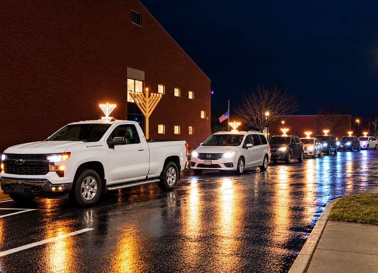 Dedham Menorah Car Parade &amp; Lighting