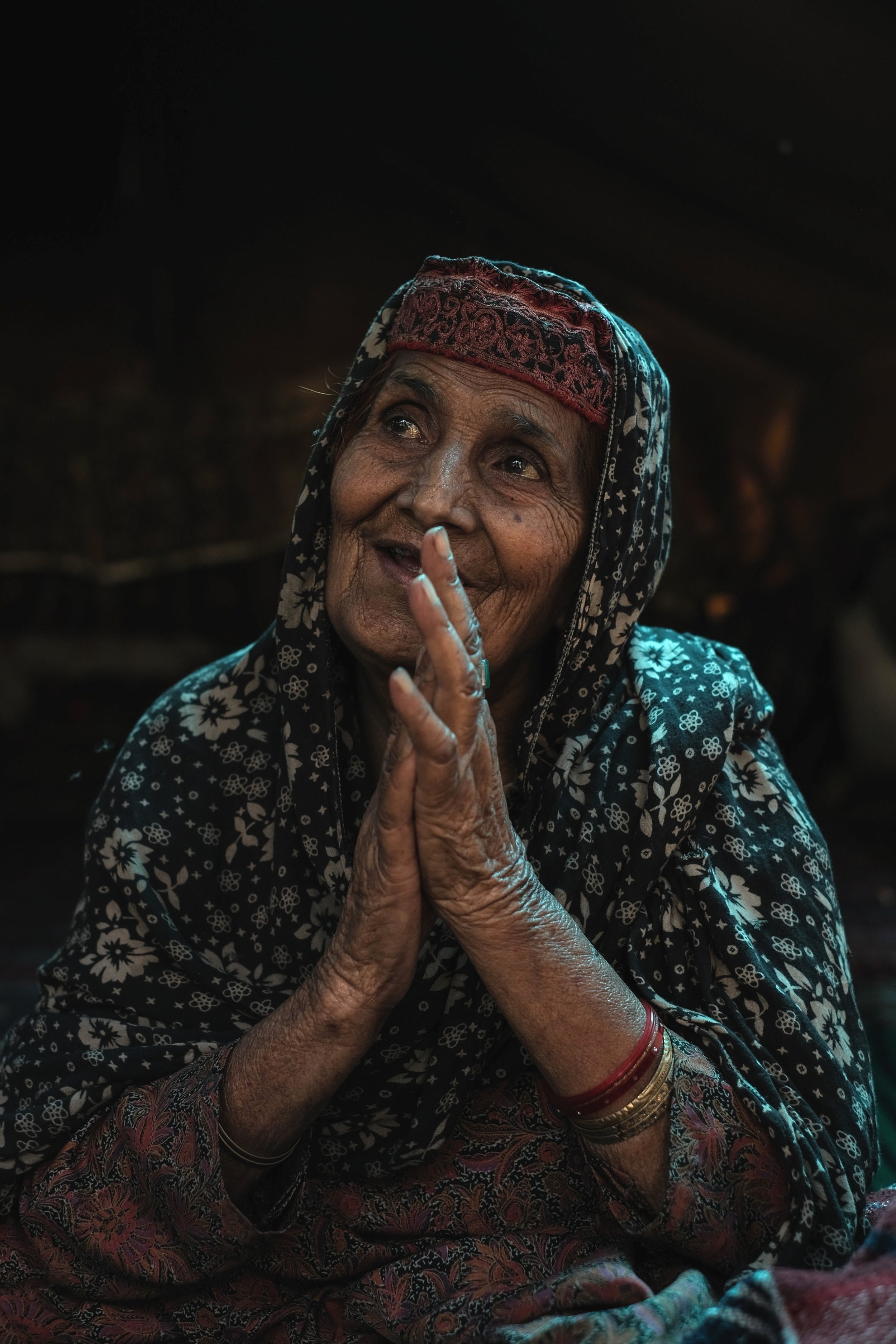 A Bakarwal woman in Budgam, Kashmir, radiating with beauty
