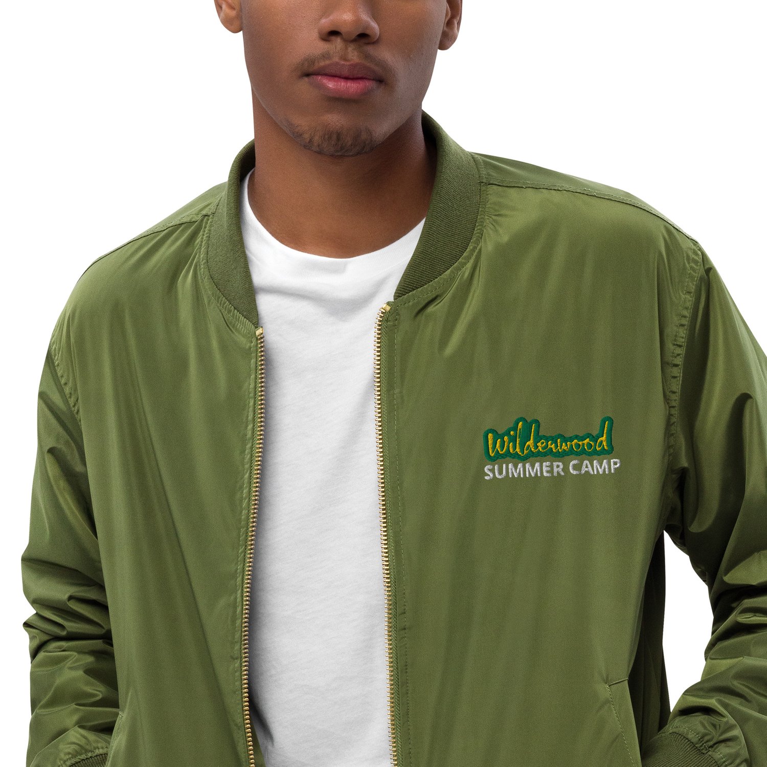 Premium recycled bomber jacket — Wilderwood Summer Camp