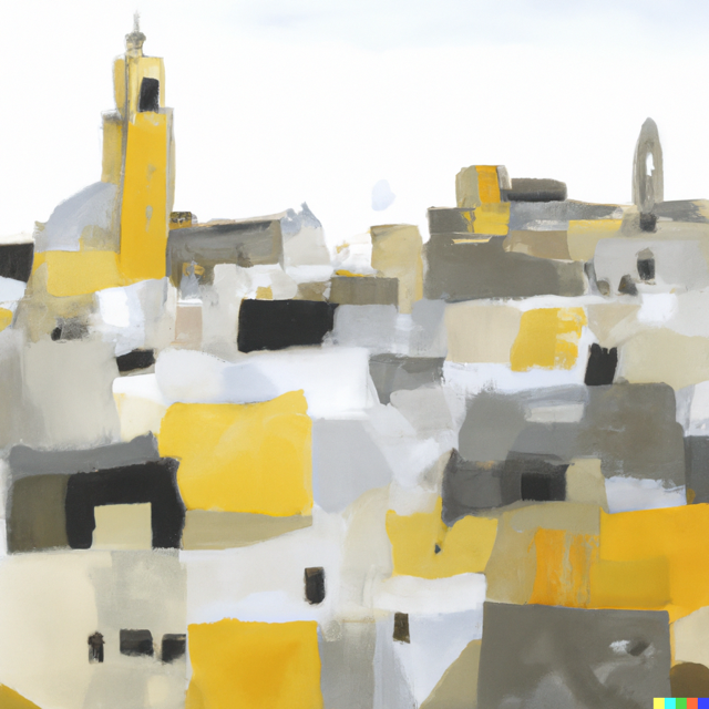 AI Image 004 - Feeding the second painting to the AI  generates further images, again choosing  one that speaks to me most